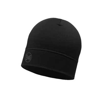 Buff - SOLID BLACK - Unisex - Buff® Merino Lightweight Beanie Merino Buff