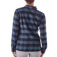 Camicie - Boxwood Plaid: Navy Blue - Donna - Camicia Donna Ws L/S Fjord Flannel Shirt  Patagonia
