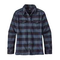 Camicie - Boxwood Plaid: Navy Blue - Donna - Camicia Donna Ws L/S Fjord Flannel Shirt  Patagonia