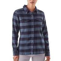 Camicie - Boxwood Plaid: Navy Blue - Donna - Camicia Donna Ws L/S Fjord Flannel Shirt  Patagonia