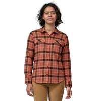 Camicie - Burl Red - Donna - Camicia flanella donna Ws L/S Organic Cotton MW Fjord Flannel Shirt Cotone Patagonia