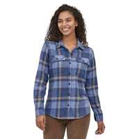 Camicie - Current blue - Donna - Camicia flanella donna Ws L/S Organic Cotton MW Fjord Flannel Shirt Cotone Patagonia
