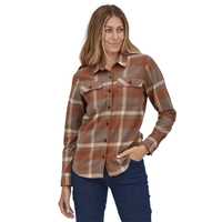 Camicie - Dusky brown - Donna - Camicia flanella donna Ws L/S Organic Cotton MW Fjord Flannel Shirt  Patagonia