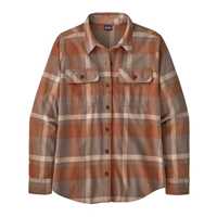 Camicie - Dusky brown - Donna - Camicia flanella donna Ws L/S Organic Cotton MW Fjord Flannel Shirt Cotone Patagonia