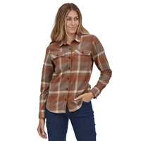 Camicie - Dusky brown - Donna - Camicia flanella donna Ws L/S Organic Cotton MW Fjord Flannel Shirt Cotone Patagonia