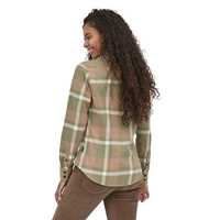 Camicie - Garden green - Donna - Camicia flanella donna Ws L/S Organic Cotton MW Fjord Flannel Shirt Cotone Patagonia