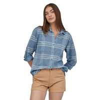 Camicie - Light plume grey - Donna - Camicia donna Ws LW A/C L/S Shirt  Patagonia