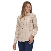 Camicie - Natural - Donna - Camicia flanella donna Ws L/S Organic Cotton MW Fjord Flannel Shirt  Patagonia