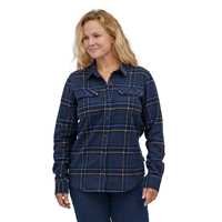 Camicie - New navy - Donna - Camicia flanella donna Ws L/S Organic Cotton MW Fjord Flannel Shirt Cotone Patagonia