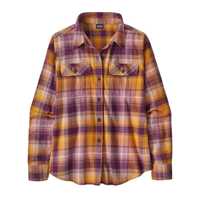 Camicie - Night Plum - Donna - Camicia flanella donna Ws L/S Organic Cotton MW Fjord Flannel Shirt Cotone Patagonia