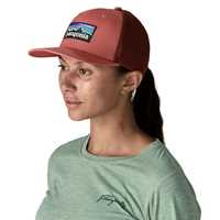 POS-WBF25_38289_PTRE_AW1 Cappellini - Potters Red - Unisex - P-6 Logo Trucker Hat  Patagonia