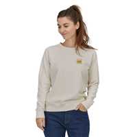 Felpe - Birch White - Donna - Felpa Donna Ws Alpine Icon Regenerative Organic Pilot Cotton Crew Sweatshirt  Patagonia