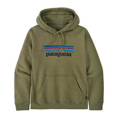Felpe - Buckhorn Green - Uomo - Felpa unisex P-6 Logo Uprisal Hoody  Patagonia