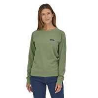 Felpe - Sedge green - Donna - Felpa Donna Ws P-6 Label Organic Crew Sweatshirt  Patagonia