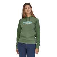 Felpe - Sedge green - Donna - Felpa donna Ws P-6 Logo Organic Hoody  Patagonia