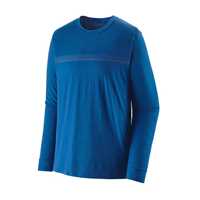 Maglie - Alpine blue - Uomo - T-shirt tecnica manica lunga uomo Ms L/S Cap Cool Merino Graphic Shirt Lana Patagonia