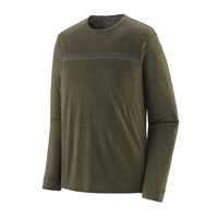 Maglie - Basin green - Uomo - T-shirt tecnica manica lunga uomo Ms L/S Cap Cool Merino Graphic Shirt Lana Patagonia