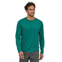 Maglie - Borealis green - Uomo - T-shirt tecnica uomo Ms Long - Sleeved Cap Daily Shirt  Patagonia