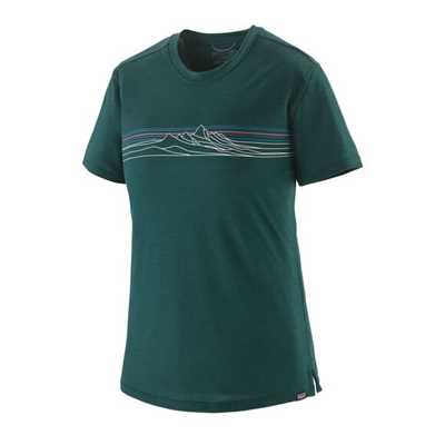 Maglie - Cascade Green - Donna - Ws Cap Cool Merino Blend Graphic Shirt  Patagonia