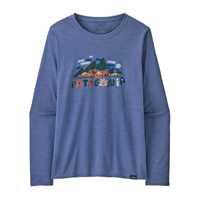 Maglie - Current blue - Donna - Ws L/S Cap Cool Daily Graphic Shirt  Patagonia