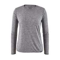 Maglie - Feather Grey - Donna - T-shirt tecnica Donna W s Long-Sleeved Cap Cool Daily Shirt  Patagonia