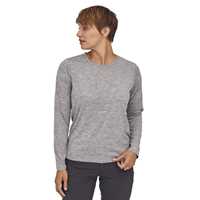 Maglie - Feather Grey - Donna - T-shirt tecnica Donna W s Long-Sleeved Cap Cool Daily Shirt  Patagonia