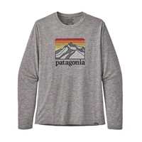 Maglie - Feather Grey - Uomo - Maglia tecnica uomo Ms Long - Sleeved Cap Cool Daily Graphic Shirt  Patagonia