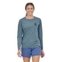 Maglie - Light plume grey - Donna - T-Shirt tecnica Donna Ws Long Sleeved Capilene Cool Daily Graphic Shirt  Patagonia