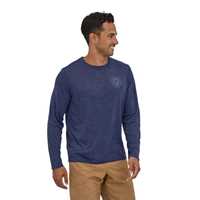 Maglie - New navy - Uomo - Maglia tecnica uomo Ms Long - Sleeved Cap Cool Daily Graphic Shirt  Patagonia