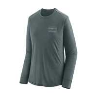 Maglie - Nouveau Green - Donna - Ws L/S Cap Cool Merino Blend Graphic Shirt  Patagonia