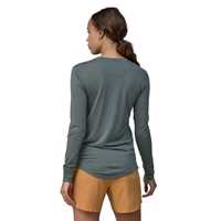 Maglie - Nouveau Green - Donna - Ws L/S Cap Cool Merino Blend Graphic Shirt  Patagonia