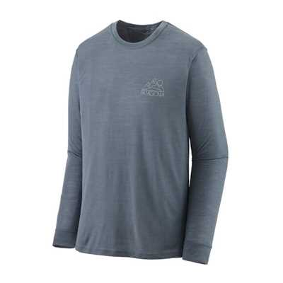 Maglie - Plume grey - Uomo - T-shirt tecnica manica lunga uomo Ms L/S Cap Cool Merino Graphic Shirt Lana Patagonia