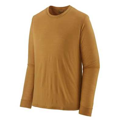 Maglie - Pufferfish Gold - Uomo - T-shirt tecnica manica lunga uomo Ms L/S Cap Cool Merino Shirt Lana Patagonia