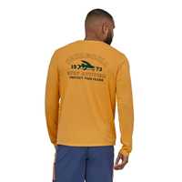 Maglie - Saffron - Uomo - Maglia tecnica uomo Ms Long - Sleeved Cap Cool Daily Graphic Shirt  Patagonia