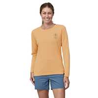 Maglie - Sandy Melon - Donna - Ws L/S Cap Cool Daily Graphic Shirt - Lands  Patagonia