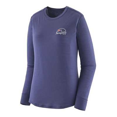 Maglie - Solstice Purple - Donna - Ws L/S Cap Cool Merino Blend Graphic Shirt  Patagonia