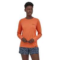 Maglie - Tigerlily orange - Donna - T-Shirt tecnica Donna Ws Long Sleeved Capilene Cool Daily Graphic Shirt  Patagonia
