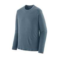 Maglie - Utility Blue - Uomo - T-shirt tecnica manica lunga uomo Ms L/S Cap Cool Merino Shirt Lana Patagonia