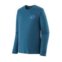 Maglie - Wavy blue - Uomo - T-shirt tecnica manica lunga uomo Ms L/S Cap Cool Merino Graphic Shirt Lana Patagonia