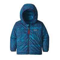 Piumini - Landscape: Balkan Blue - Bambino - Baby Reverible Down Sweater Hoody  Patagonia