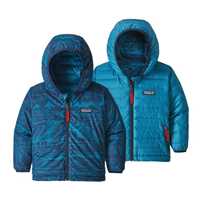 Piumini - Landscape: Balkan Blue - Bambino - Baby Reverible Down Sweater Hoody  Patagonia