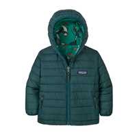 Piumini - Nettle Green - Bambino - Baby Reverible Down Sweater Hoody  Patagonia