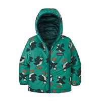 Piumini - Nettle Green - Bambino - Baby Reverible Down Sweater Hoody  Patagonia