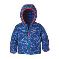 Piumini - Viking Blue - Bambino - Baby Reverible Down Sweater Hoody  Patagonia
