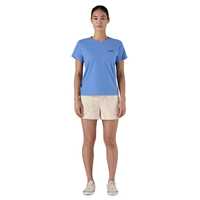 T-Shirt - Abundant Blue - Donna - Ws P-6 Logo Responsibili-Tee  Patagonia