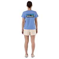 T-Shirt - Abundant Blue - Donna - Ws P-6 Logo Responsibili-Tee  Patagonia