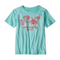 T-Shirt - Bend Blue - Bambino - Baby Live Simply Organic T-Shirt  Patagonia