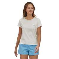 T-Shirt - Birch White - Donna - T-Shirt donna Ws P-6 Mission Organic T-Shirt Cotone Patagonia