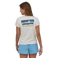 T-Shirt - Birch White - Donna - T-Shirt donna Ws P-6 Mission Organic T-Shirt Cotone Patagonia