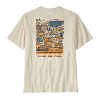 T-Shirt - Birch White - Uomo - T-Shirt uomo Ms Commontrail  Pocket Responsibili-Tee  Patagonia